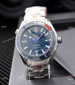 Copy Omega Planet Ocean 600M America's Cup Watches Stianless Steel Blue Dial